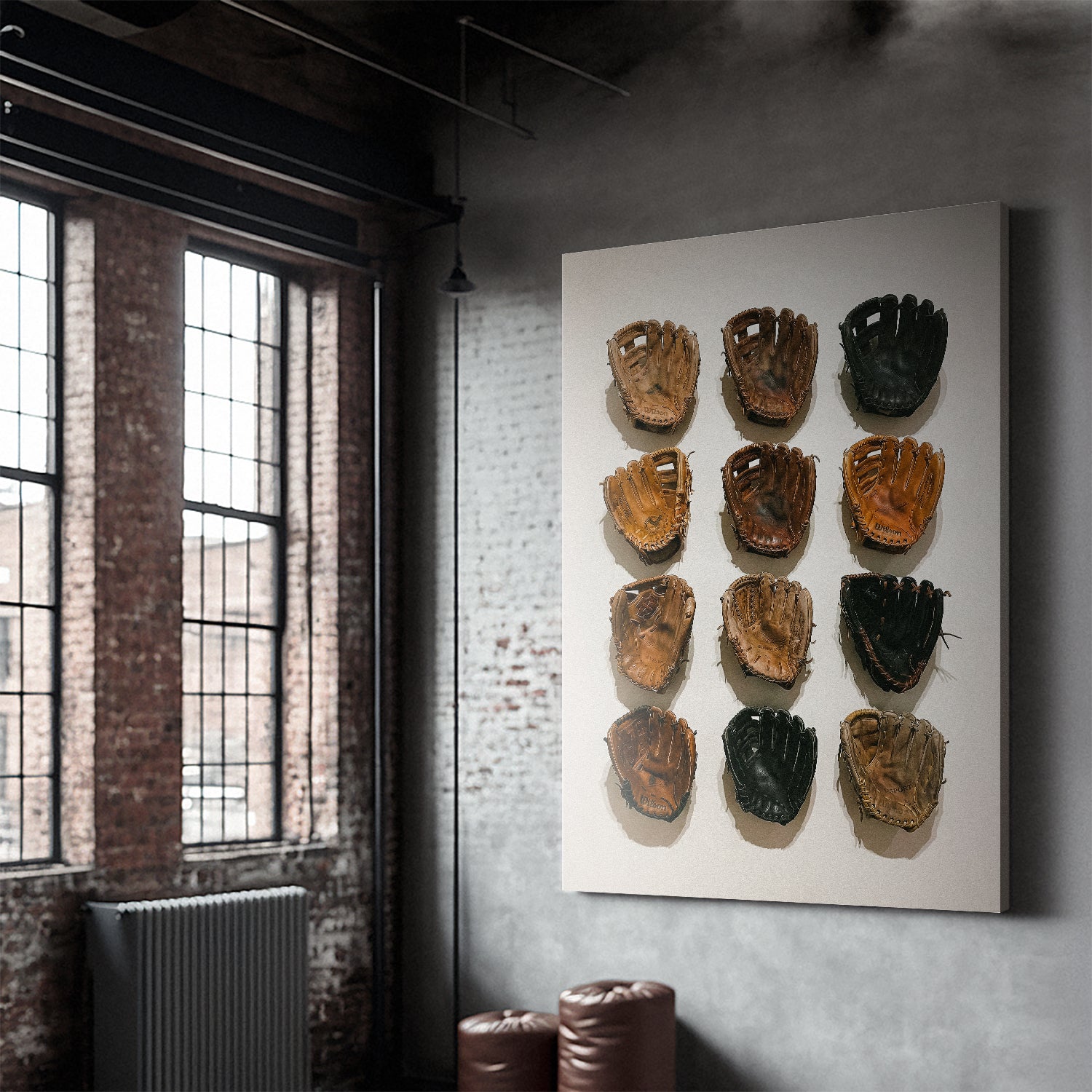 Baseball Glove Wall