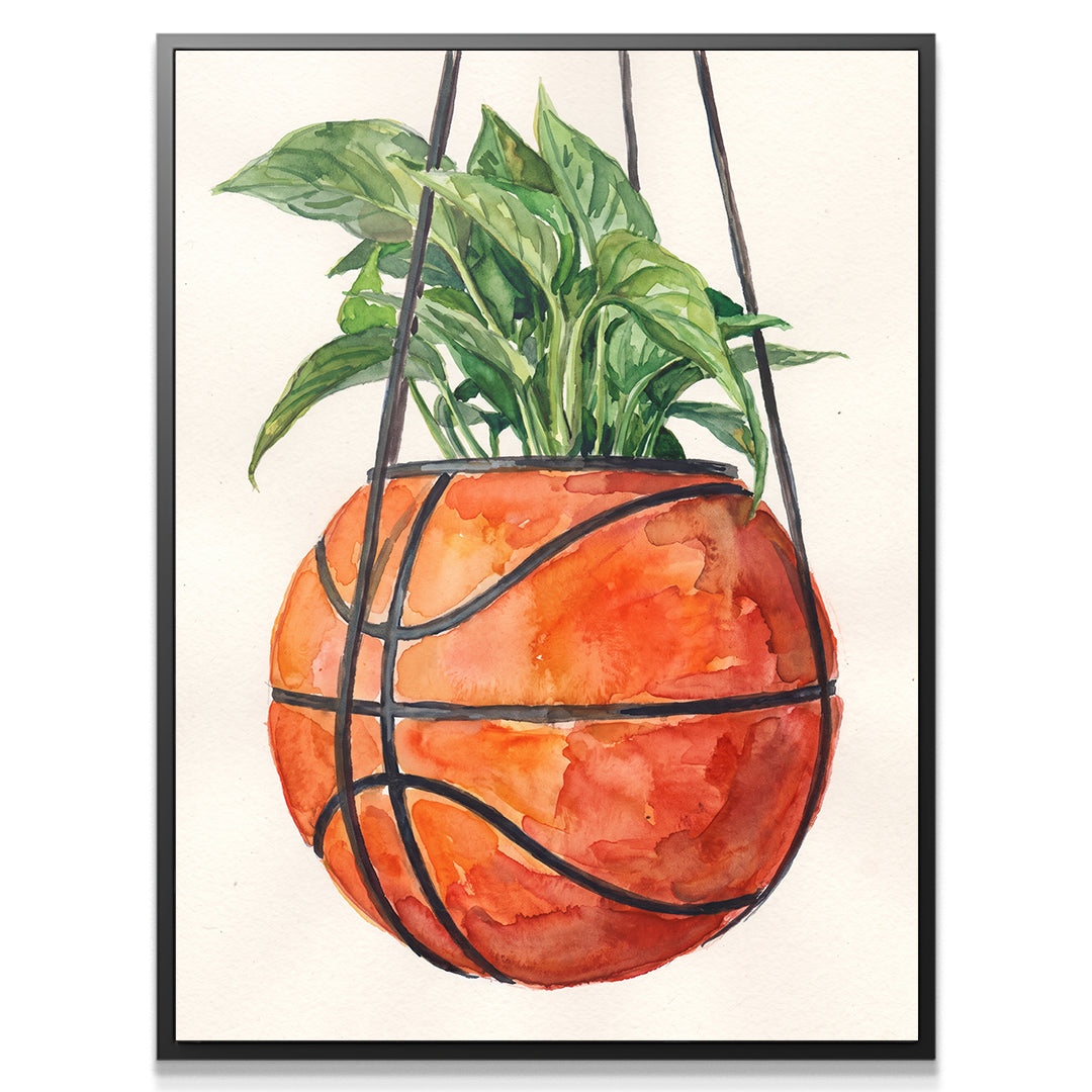 Basketball Plant Watercolor