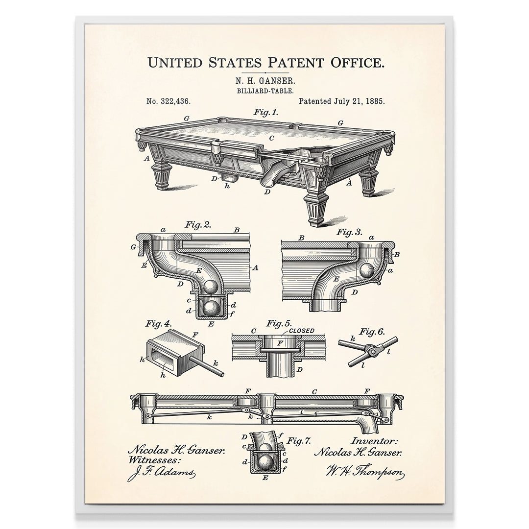 Billiard Table Patent