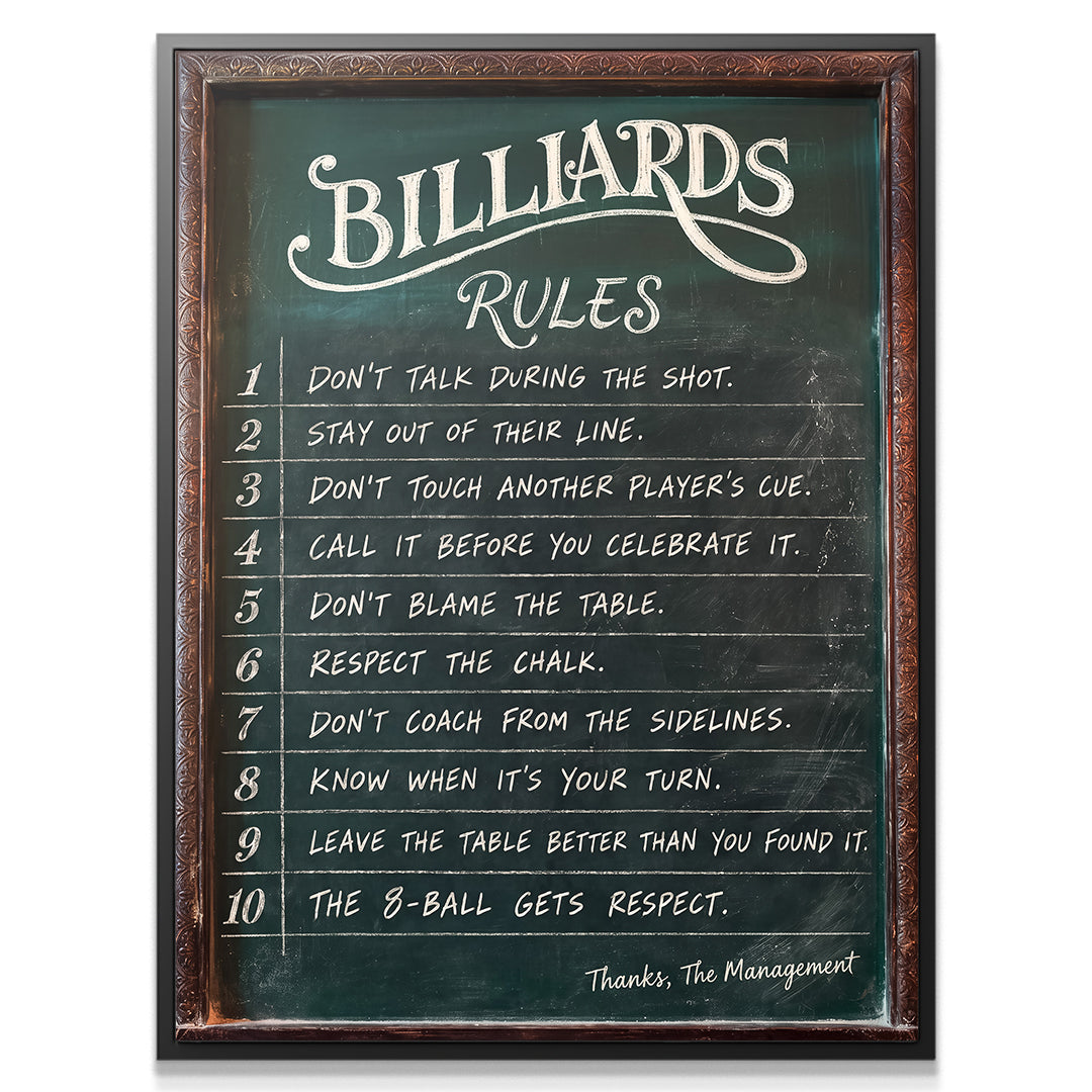 Billiard Rules