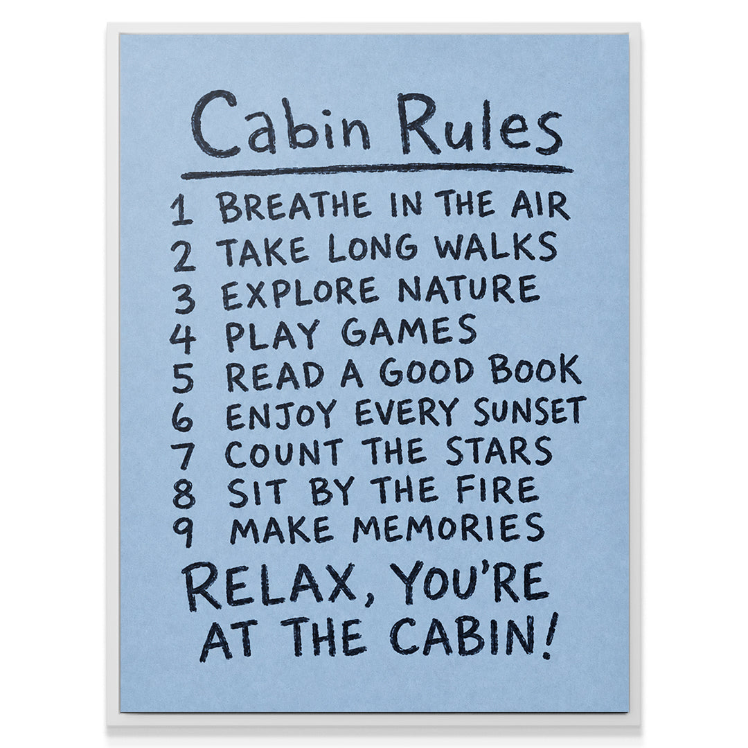 Cabin Rules - Blue