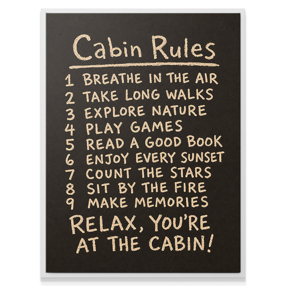 Cabin Rules - Dark