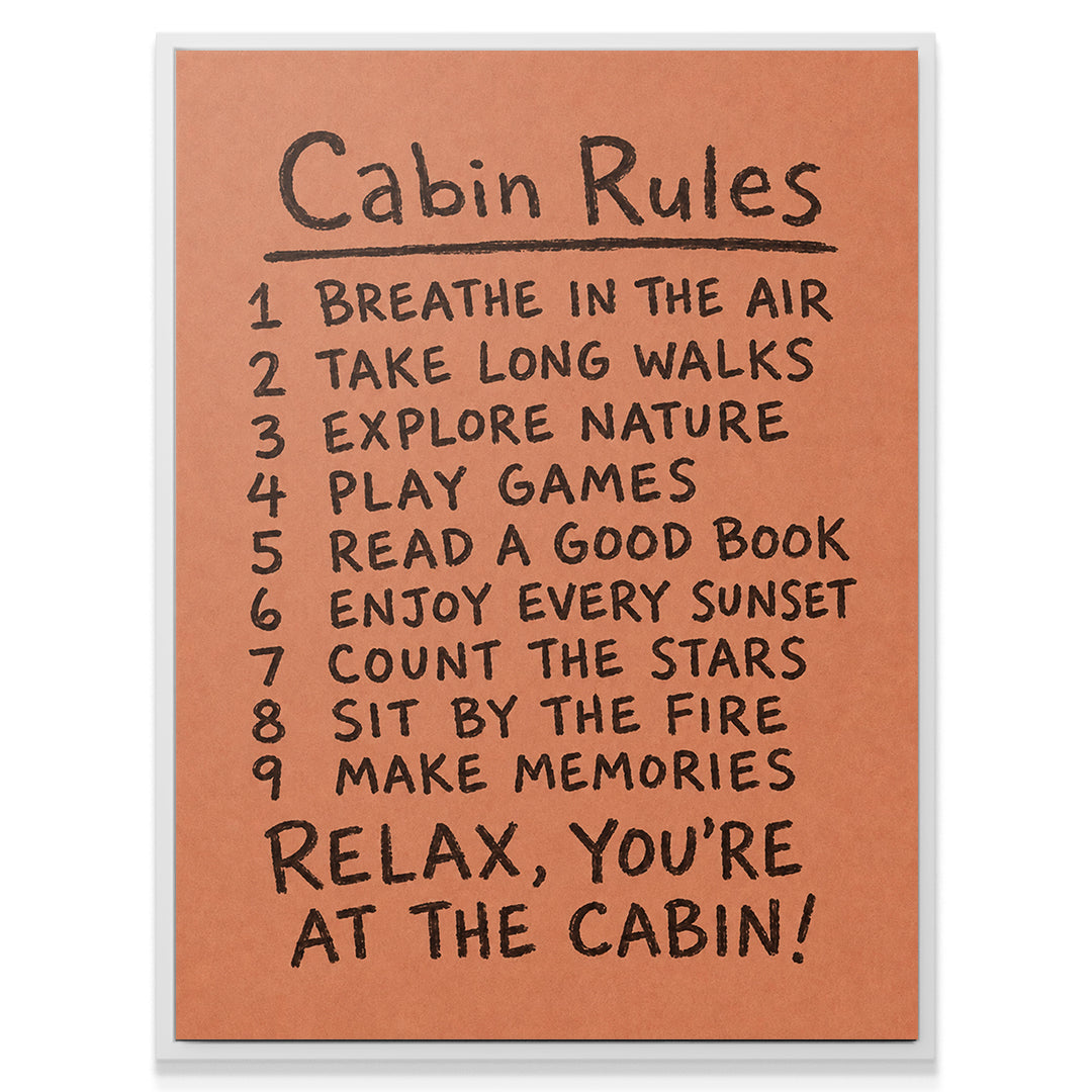 Cabin Rules - Orange