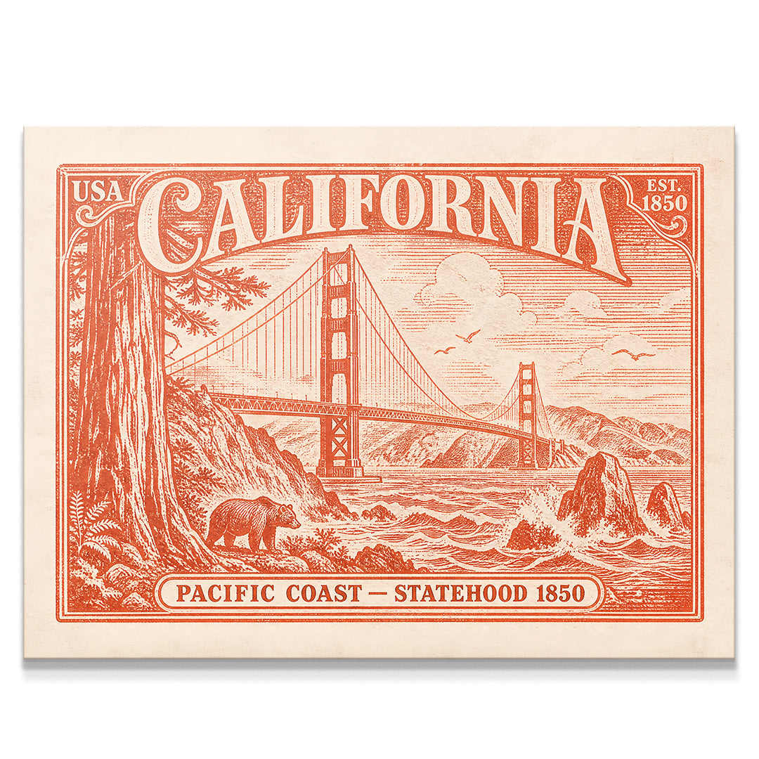 California Postage Stamp
