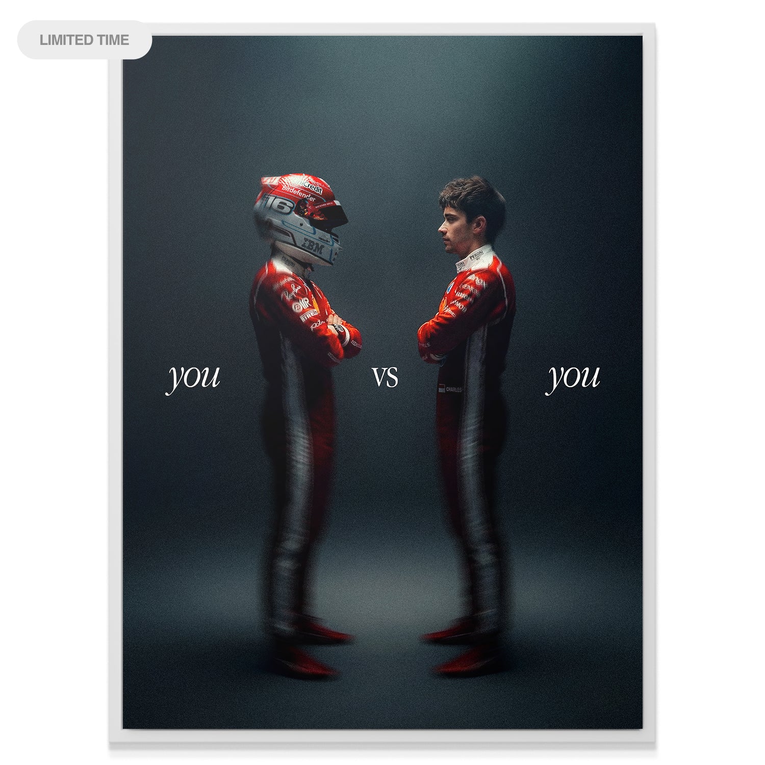 Leclerc - You vs You - Canvas Art by IKONICK