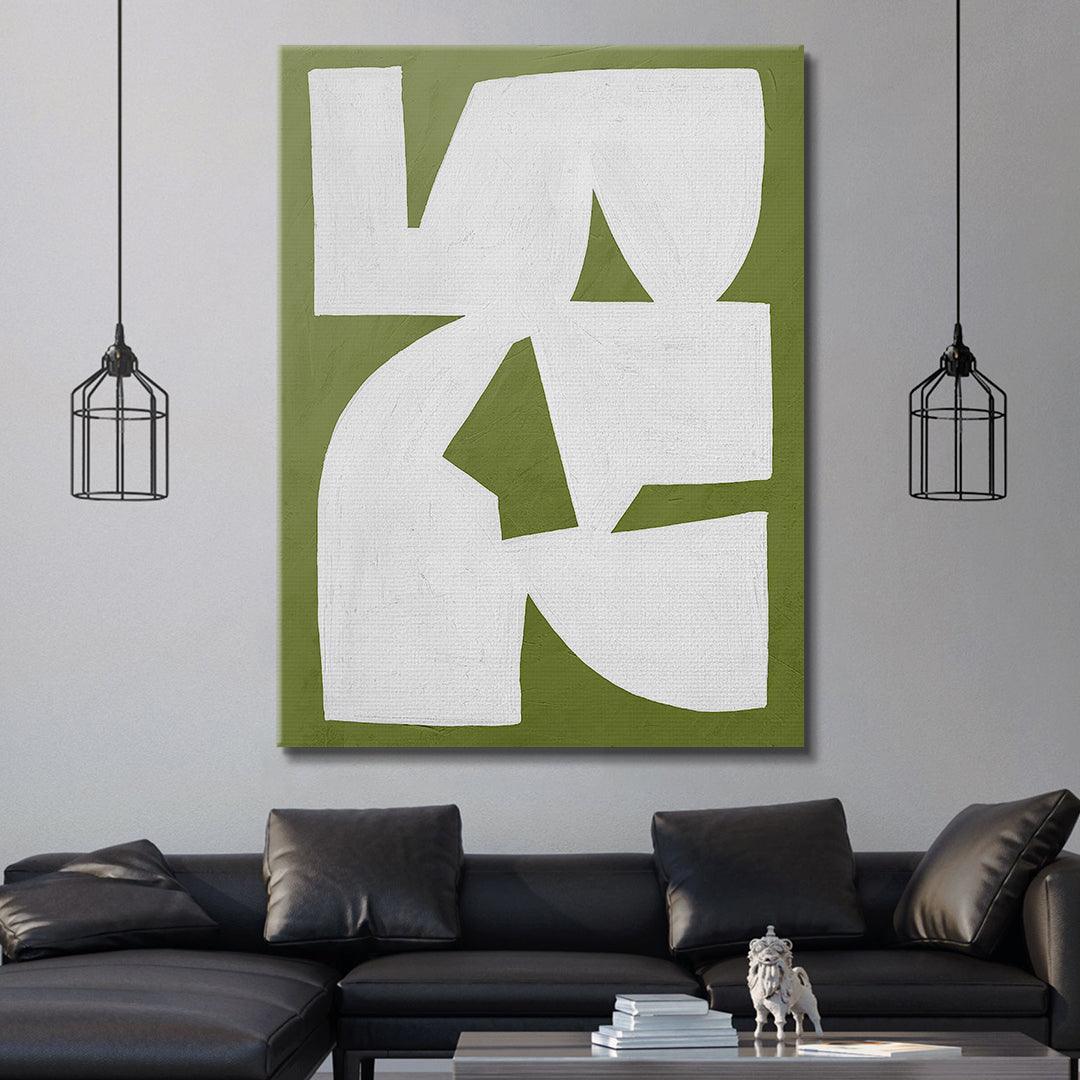 Colliding Shapes Green N.1 - IKONICK - John Faifer