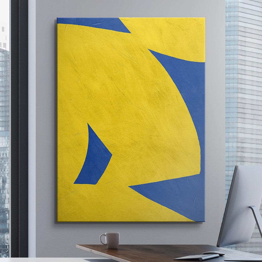 Colliding Shapes Yellow N.4 - IKONICK - John Faifer