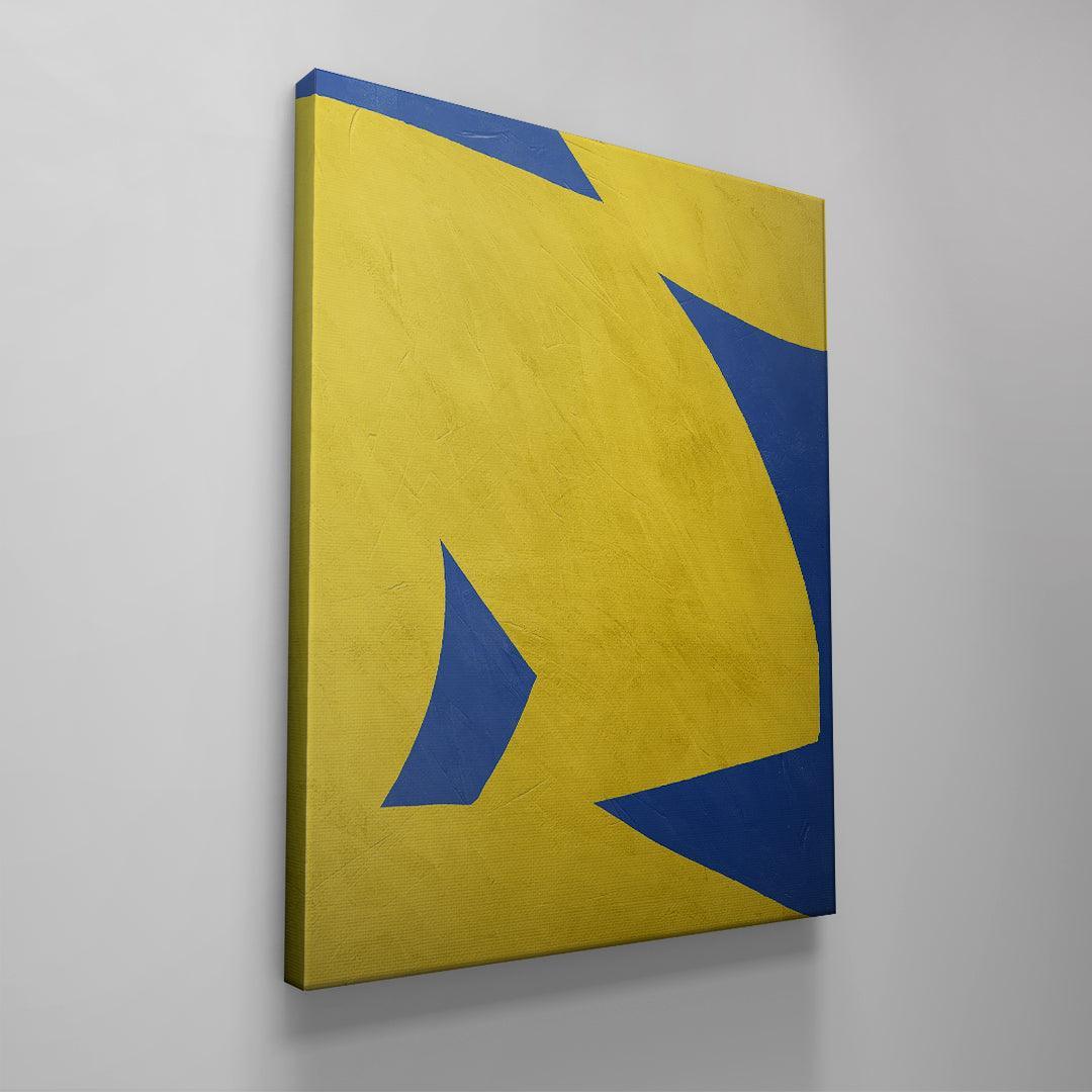 Colliding Shapes Yellow N.4 - IKONICK - John Faifer