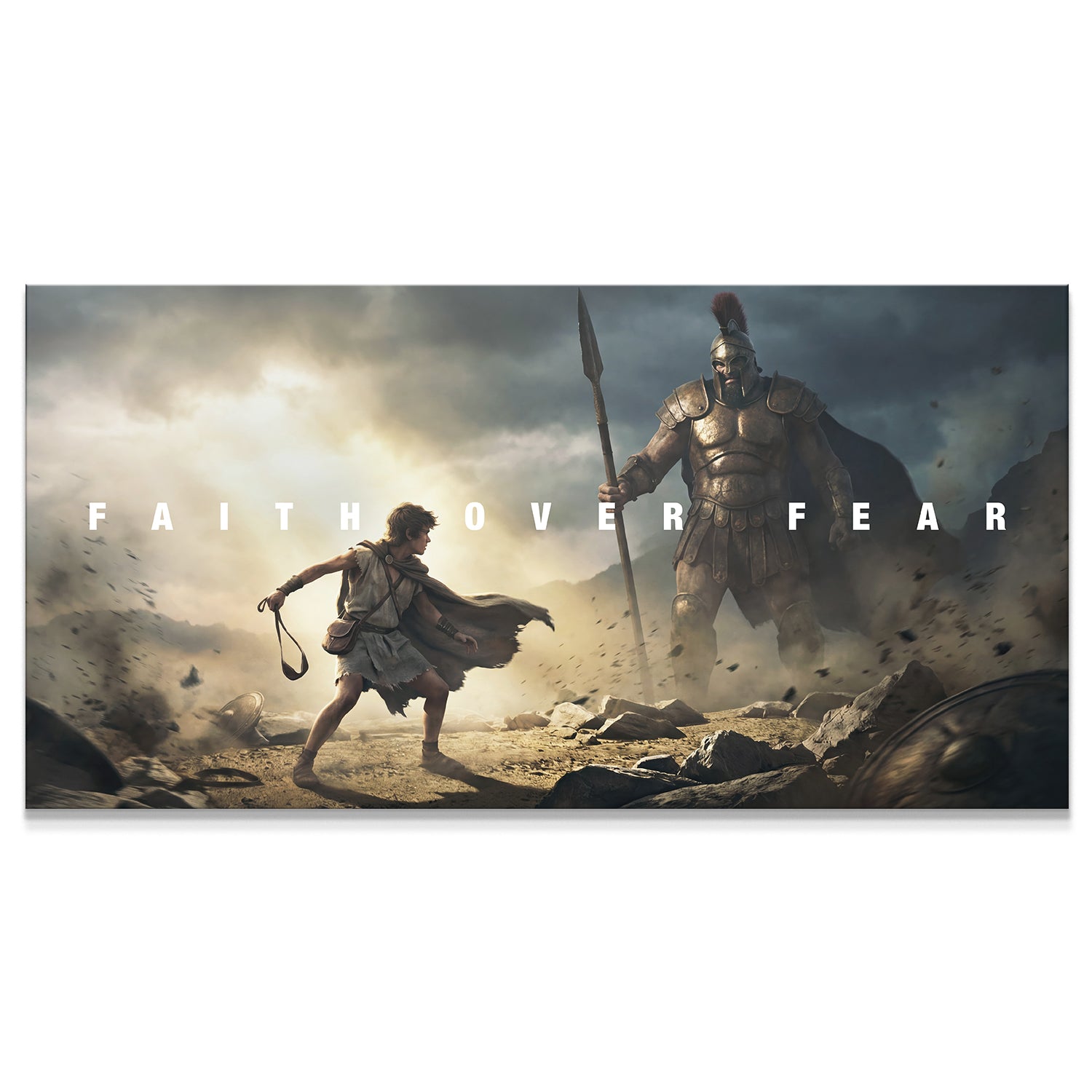 David And Goliath – Faith Over Fear - IKONICK - BIBLE