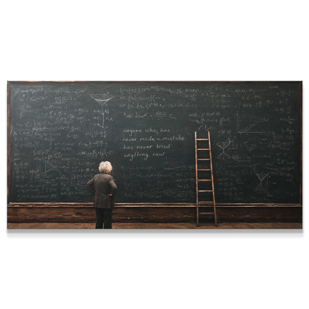 Einstein Chalkboard
