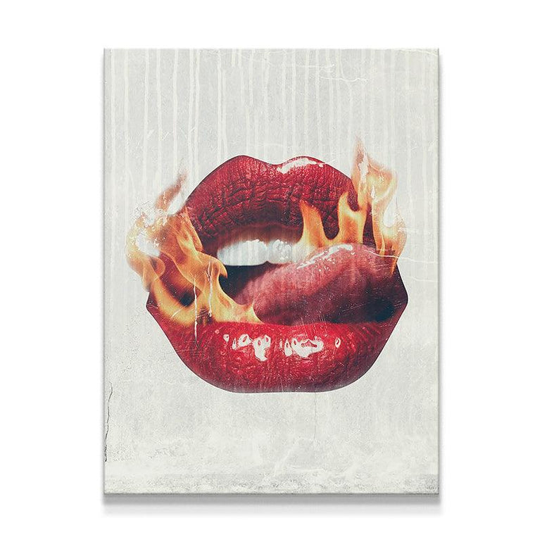 Lips Canvas Art Wall Art Prints And Originals Ikonick