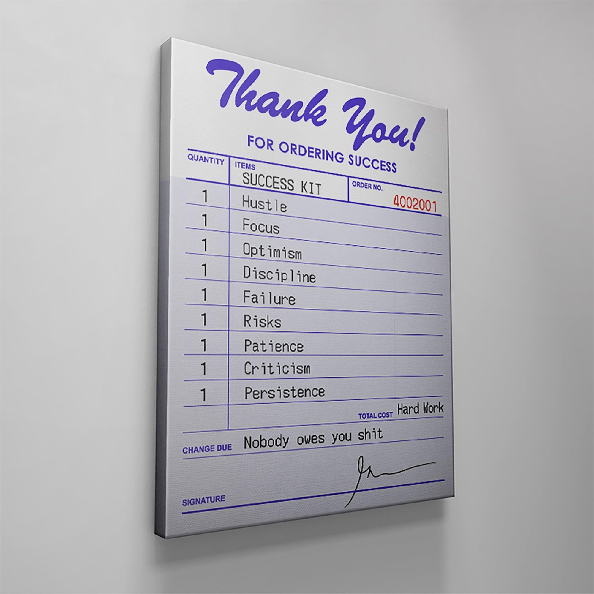 Receipt For Success - IKONICK - Gary Vee