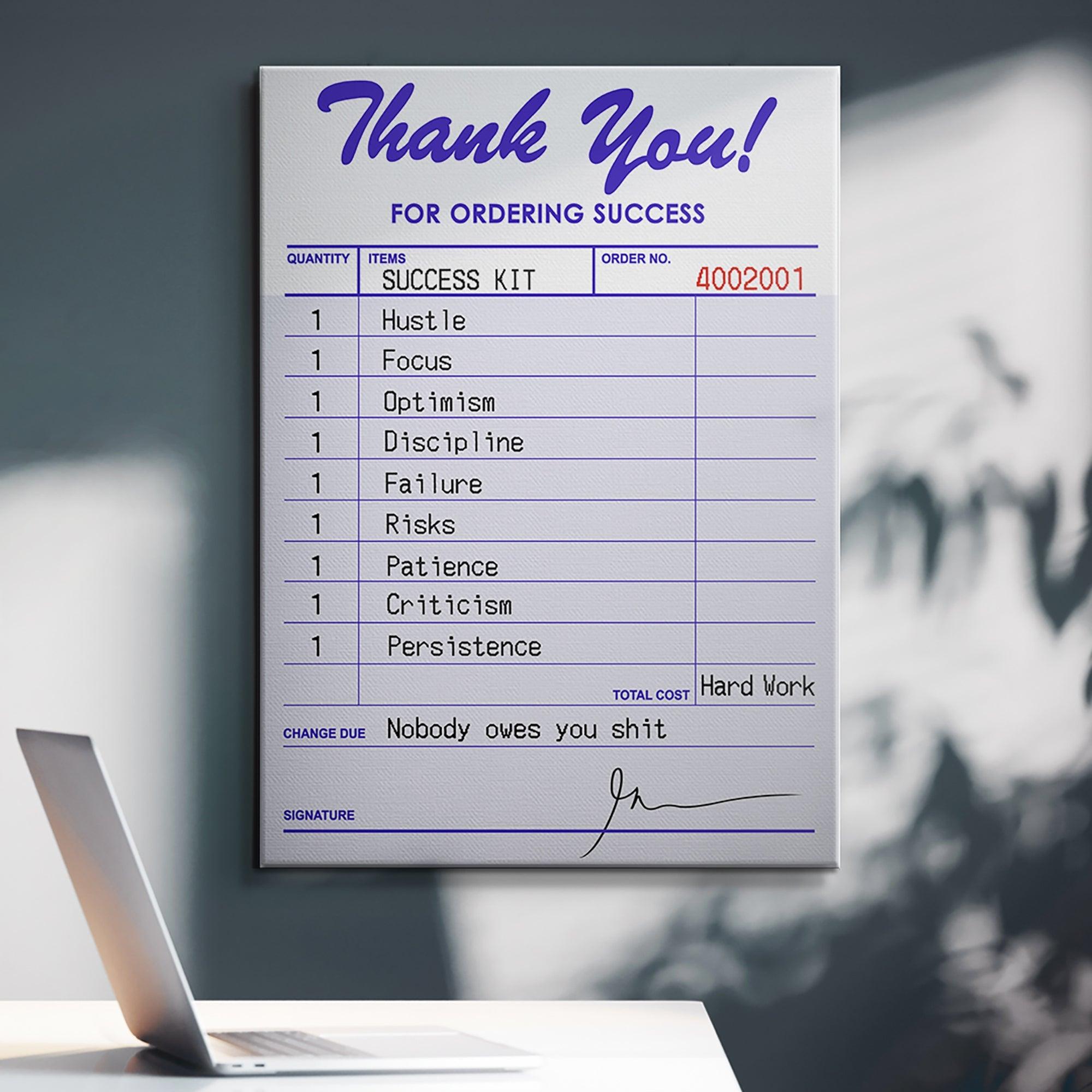 Receipt For Success - IKONICK - Gary Vee