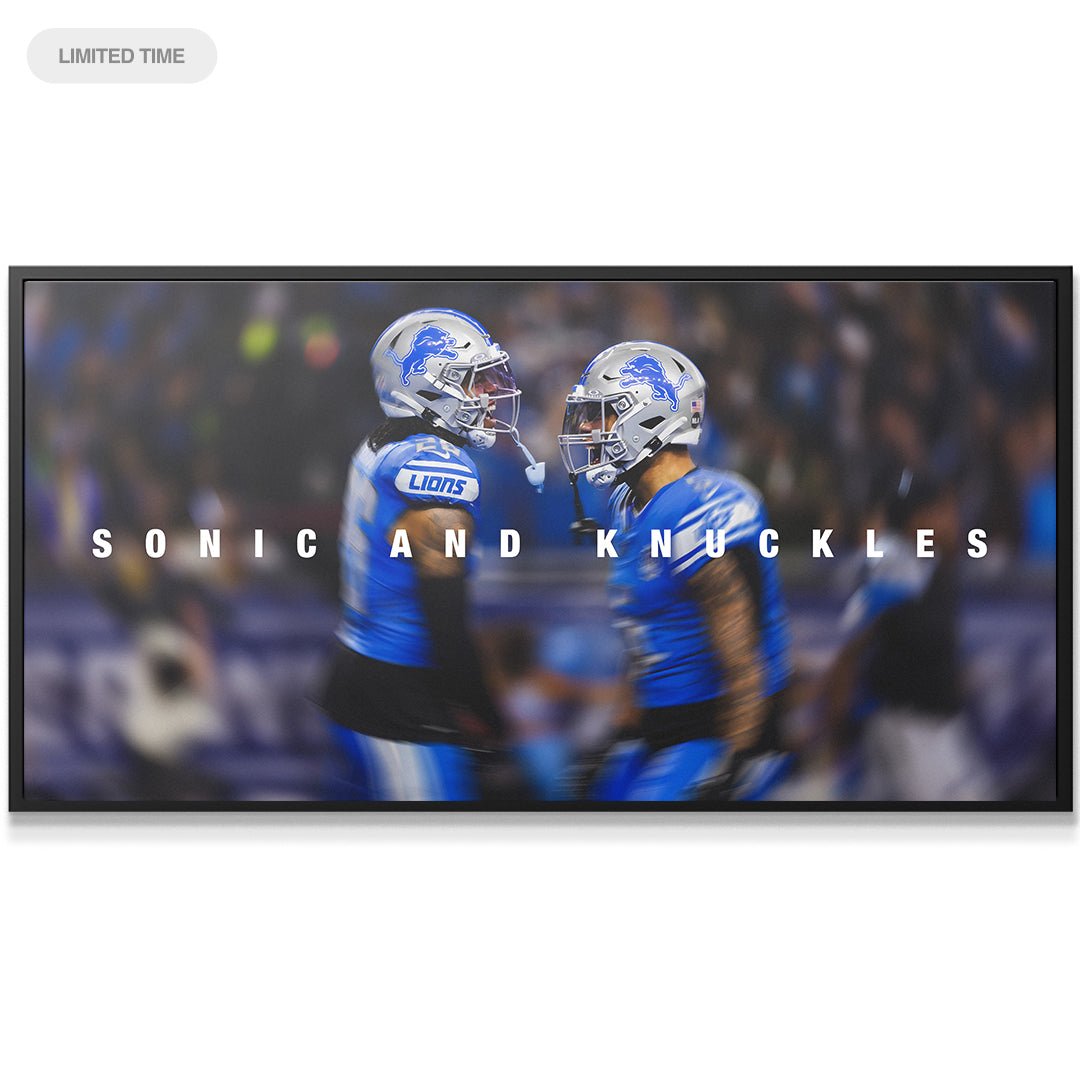 Jahmyr Gibbs & David Montgomery - Sonic & Knuckles - IKONICK - Jahmyr Gibbs