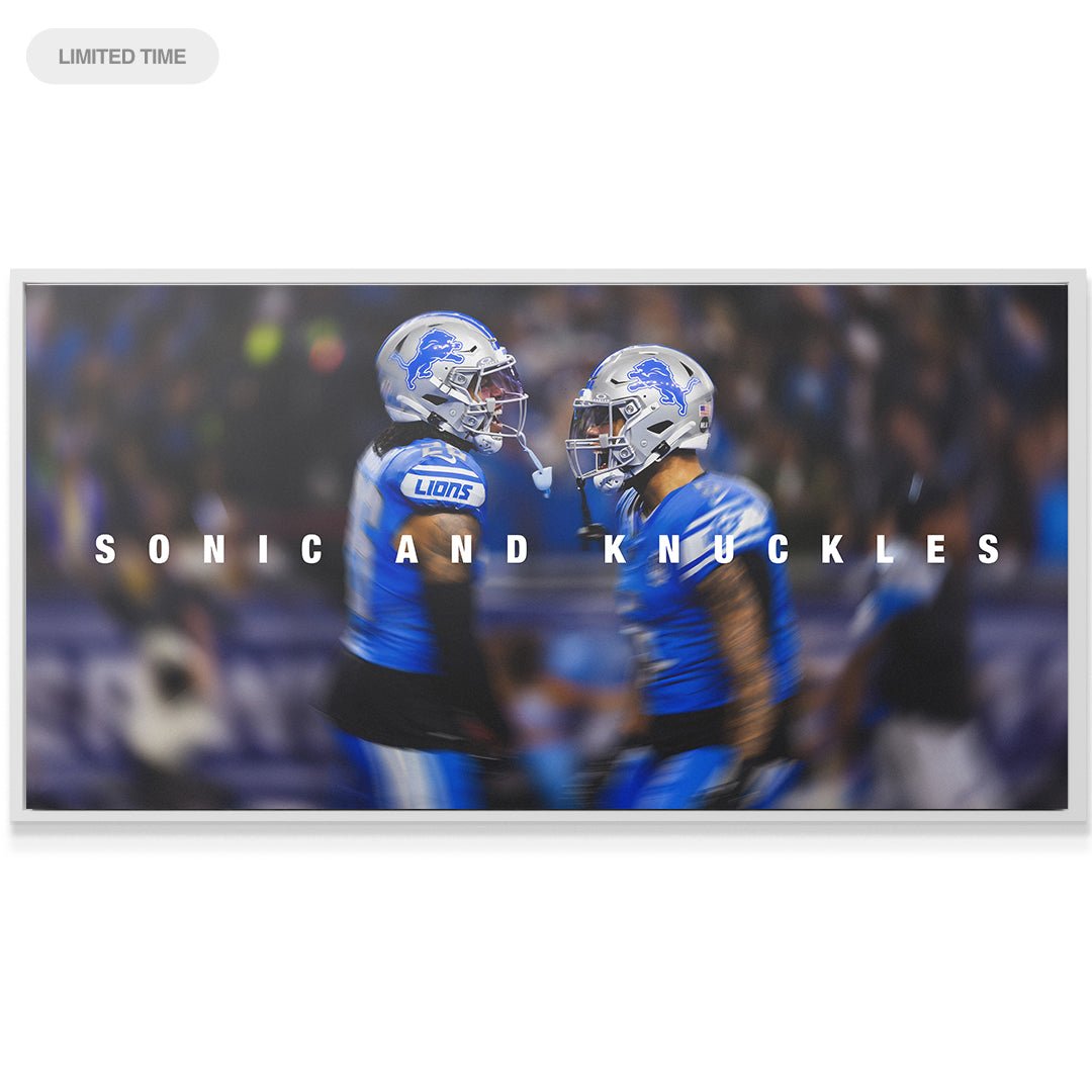 Jahmyr Gibbs & David Montgomery - Sonic & Knuckles - IKONICK - Jahmyr Gibbs