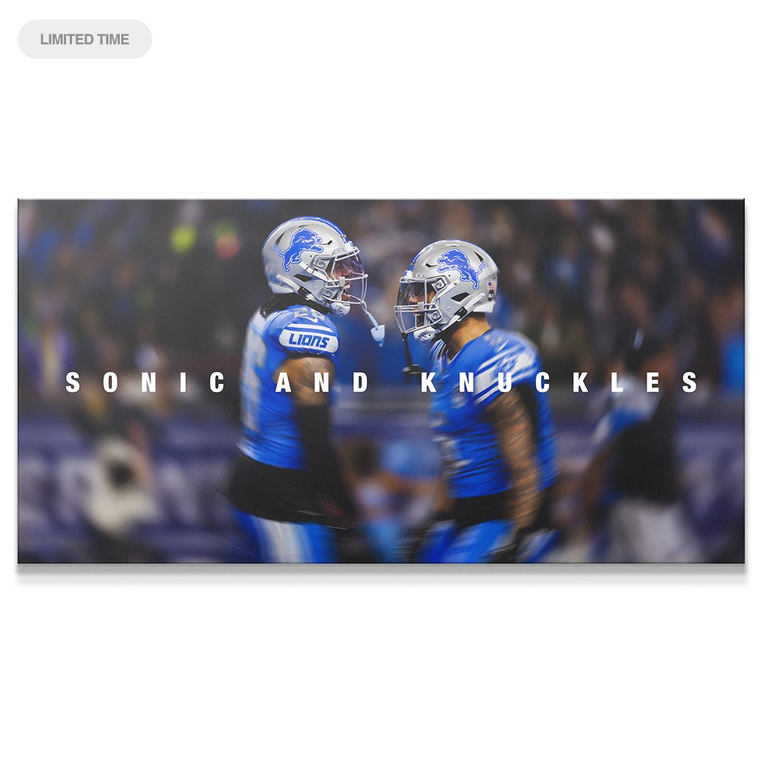 Jahmyr Gibbs & David Montgomery - Sonic & Knuckles - IKONICK - Jahmyr Gibbs