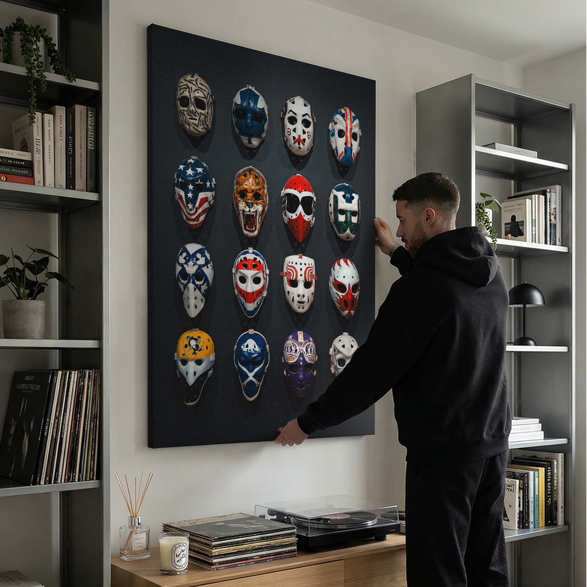Goalie Mask Wall