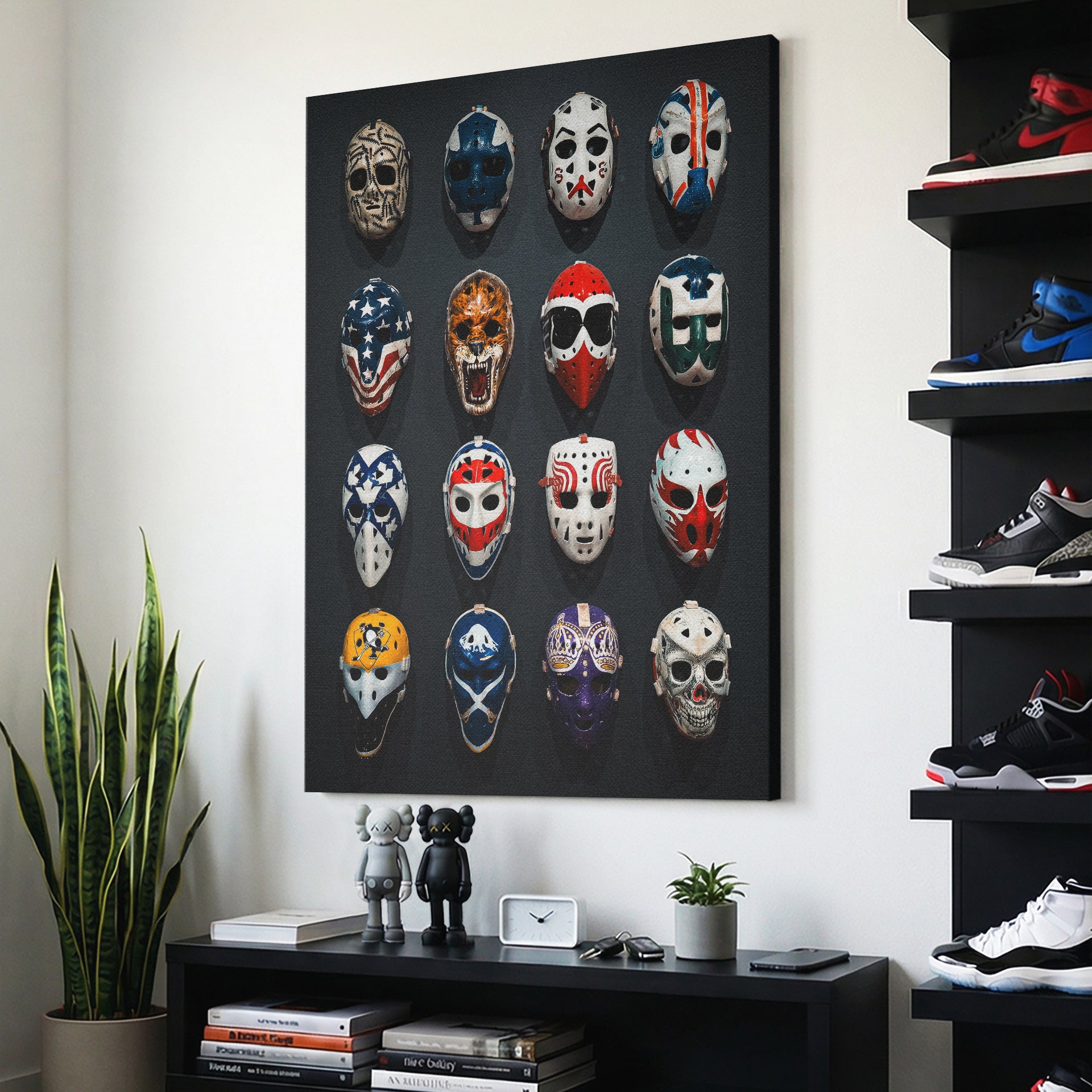 Goalie Mask Wall