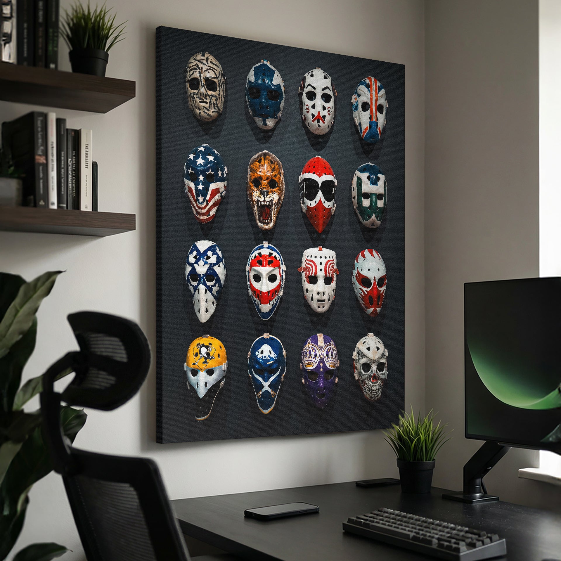 Goalie Mask Wall