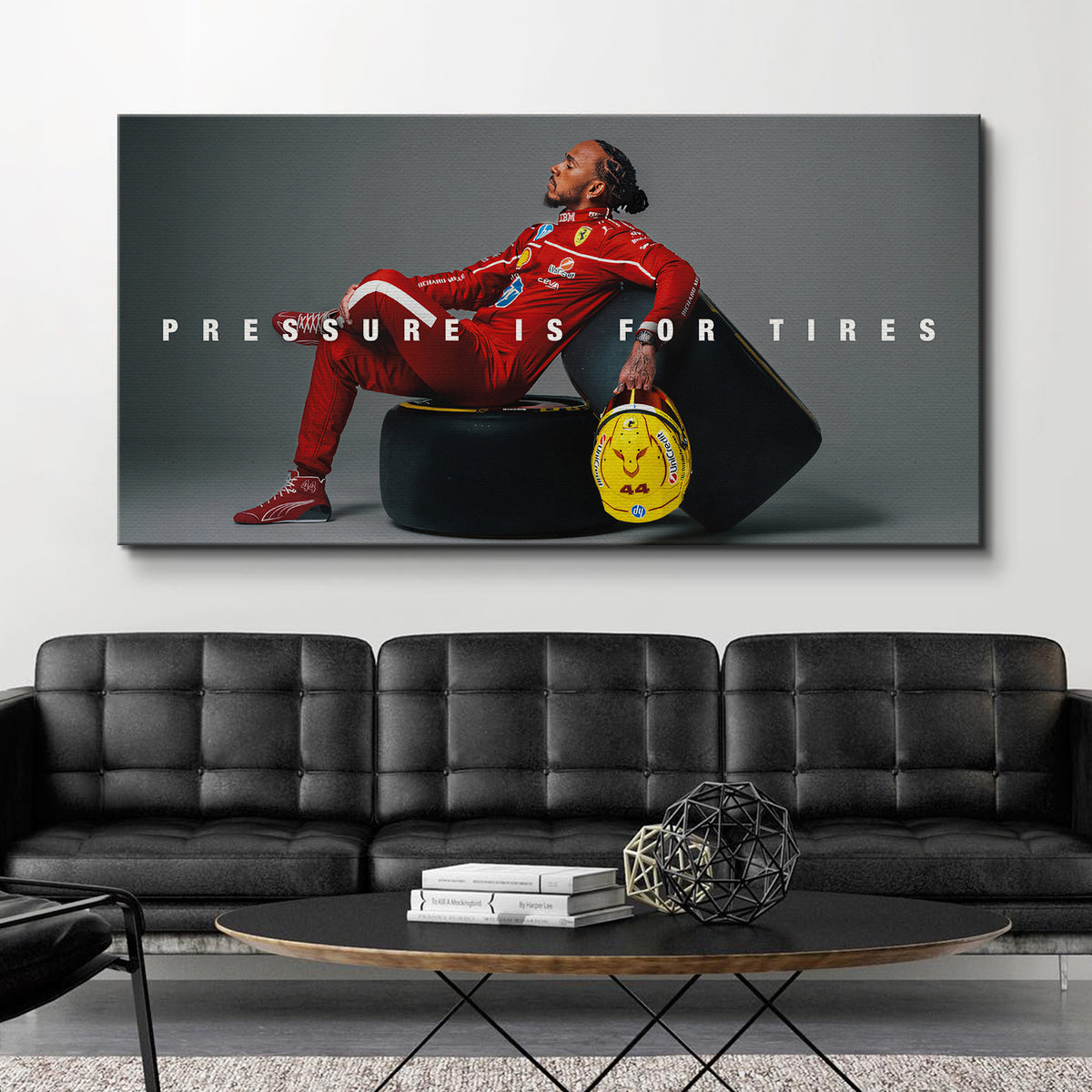 Hamilton - Pressure Is for Tires - Officially Licensed Canvas Art