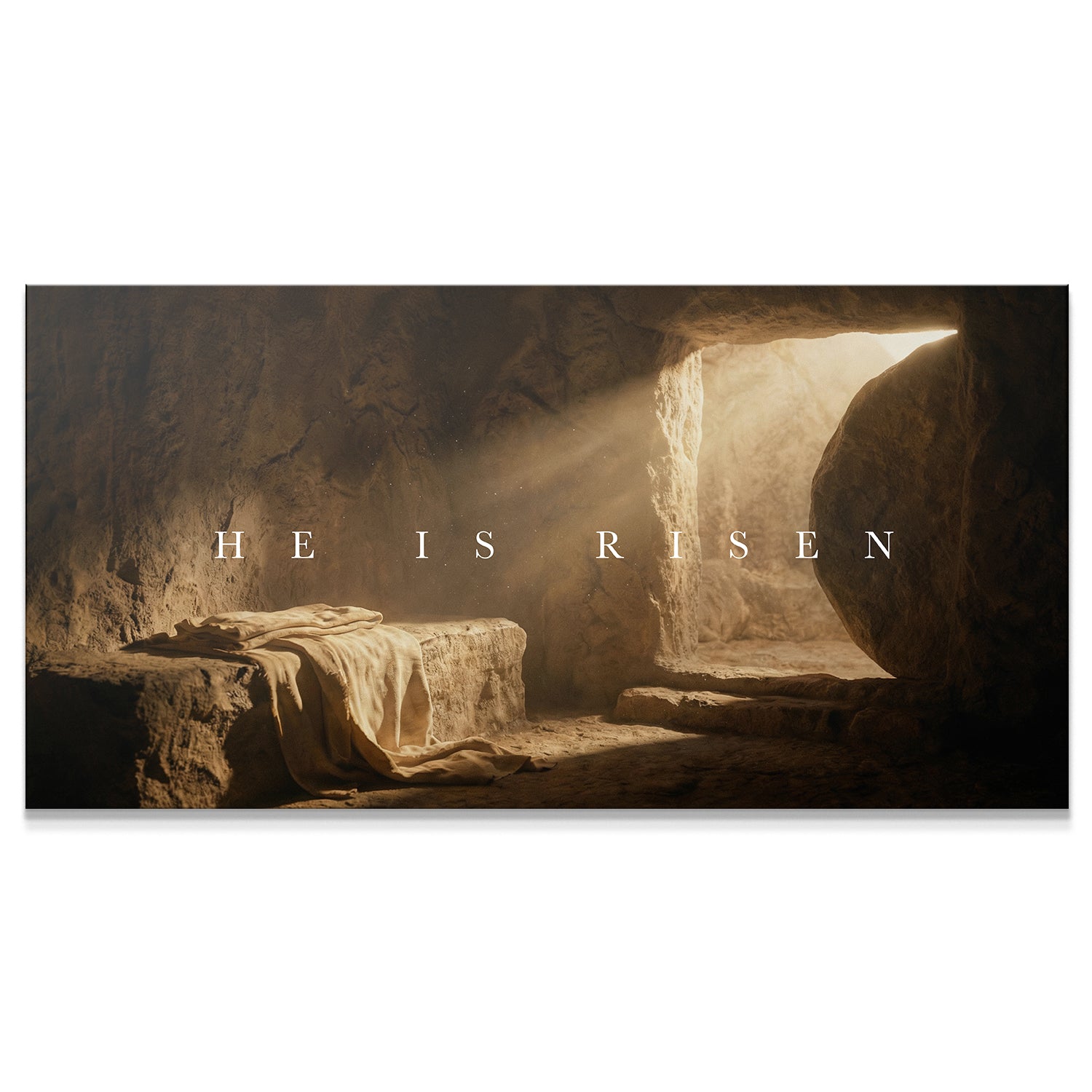He Is Risen – Empty Tomb (All Caps) - IKONICK - BIBLE