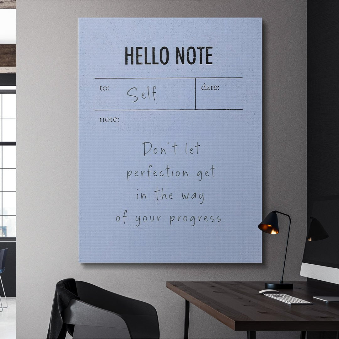 Hello Note (Blue) - Official IKONICK Art