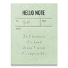 Hello Note (Green)