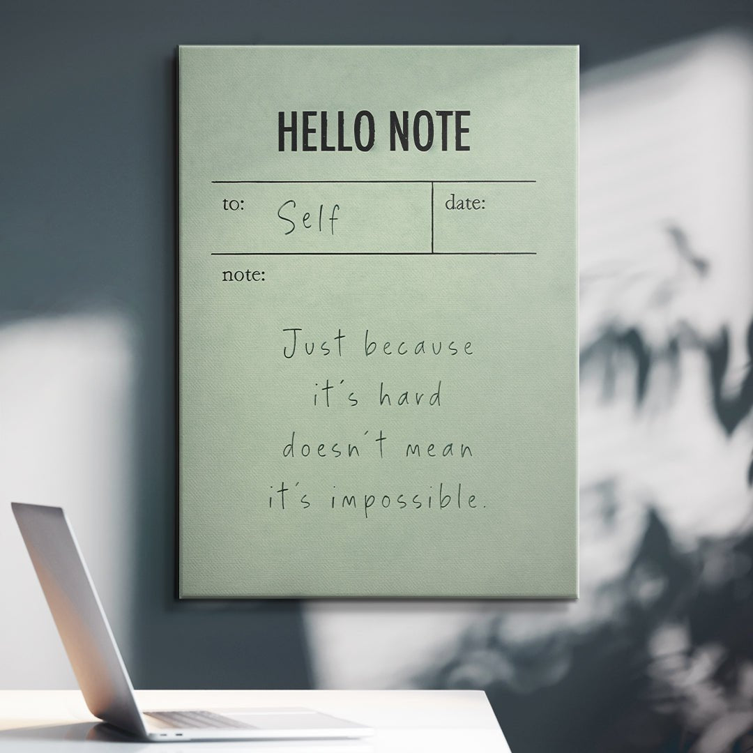 Hello Note (Green) - Official IKONICK Art