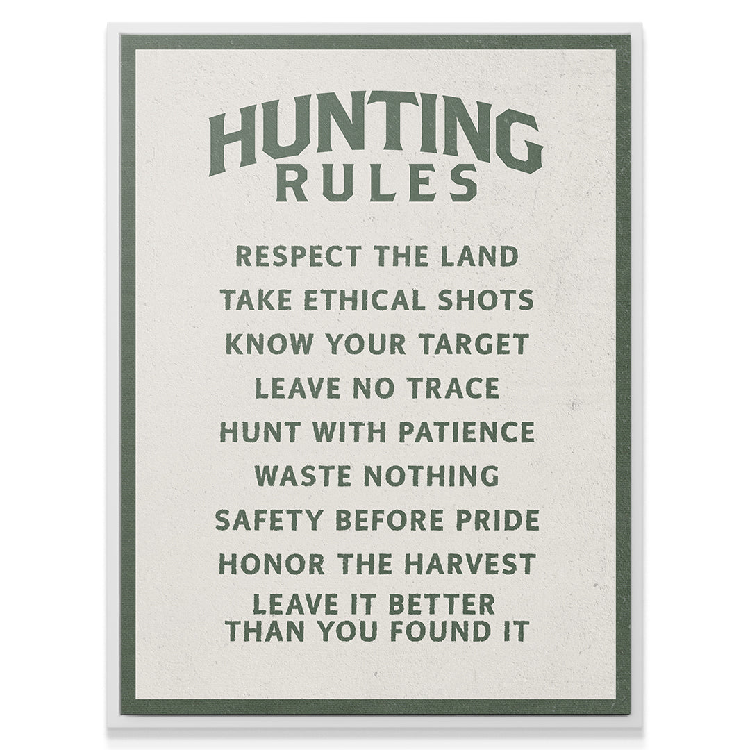 Hunting Rules Green