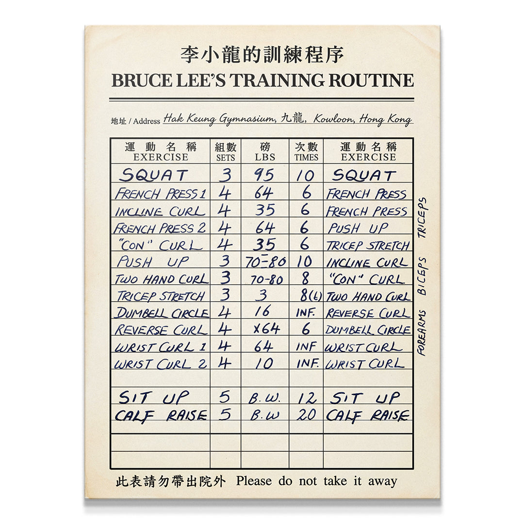 Bruce Lee's Training