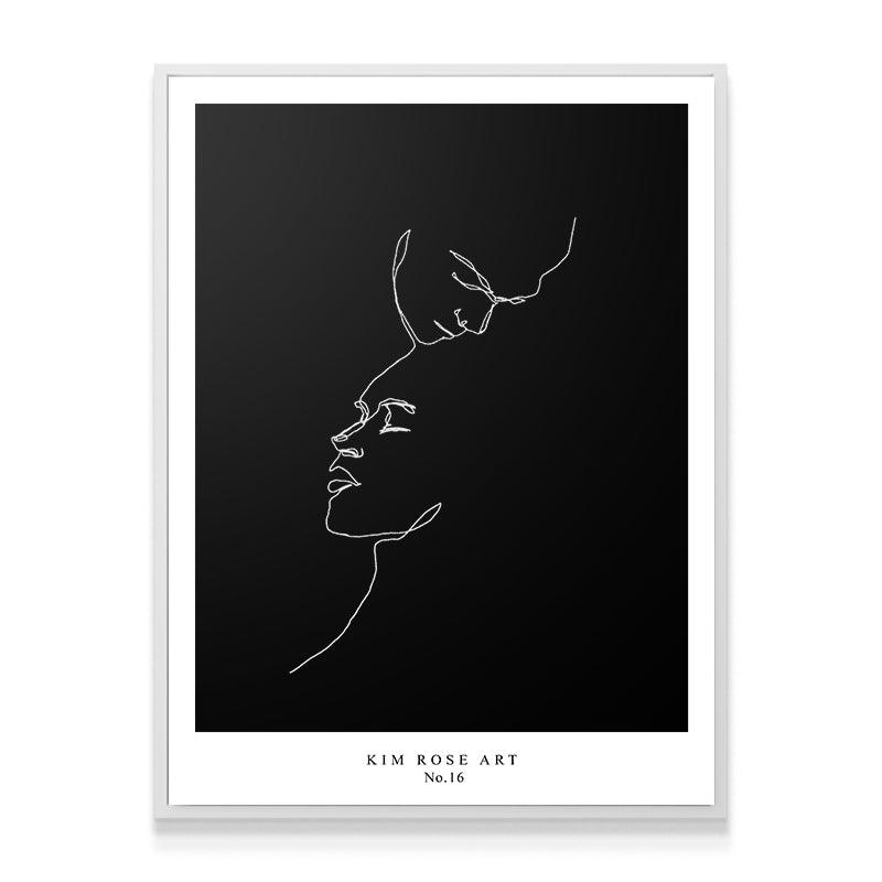 Two Hearts - Black - IKONICK - Kim Rose