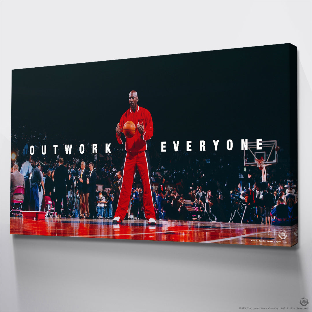 Michael Jordan - Outwork Everyone - Canvas Art By IKONICK