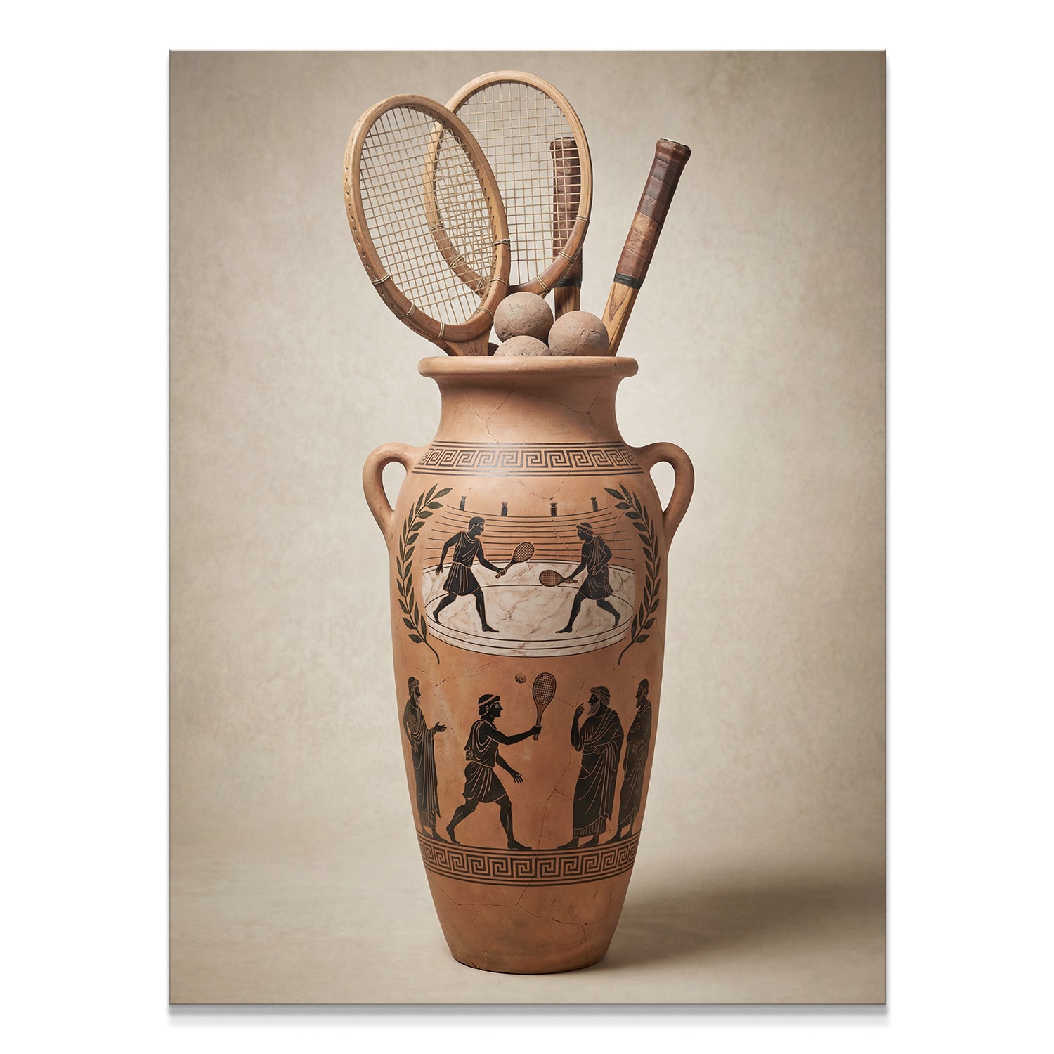 Greek Tennis Vase