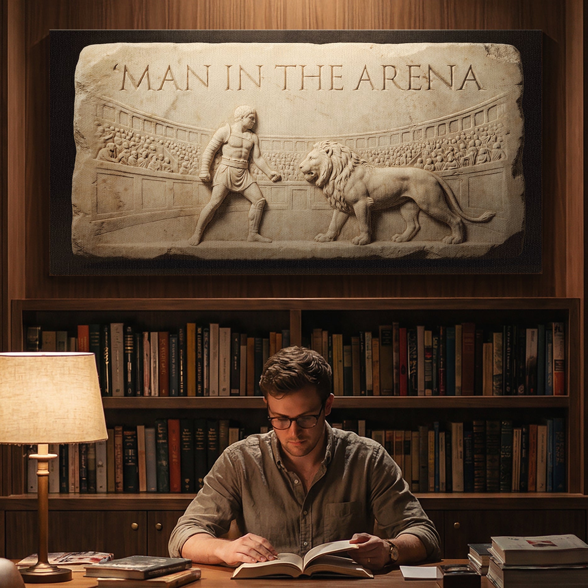 Man In The Arena Slab