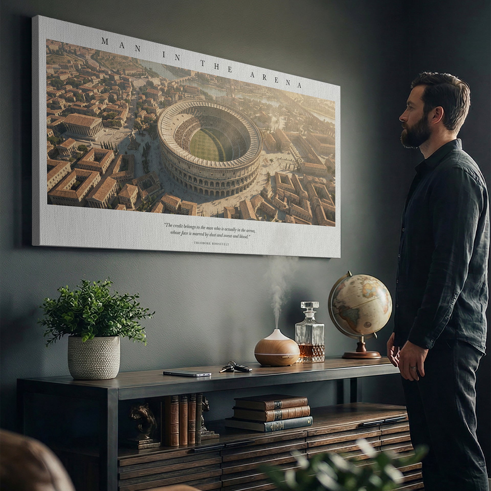 Man In The Arena Soccer Rome