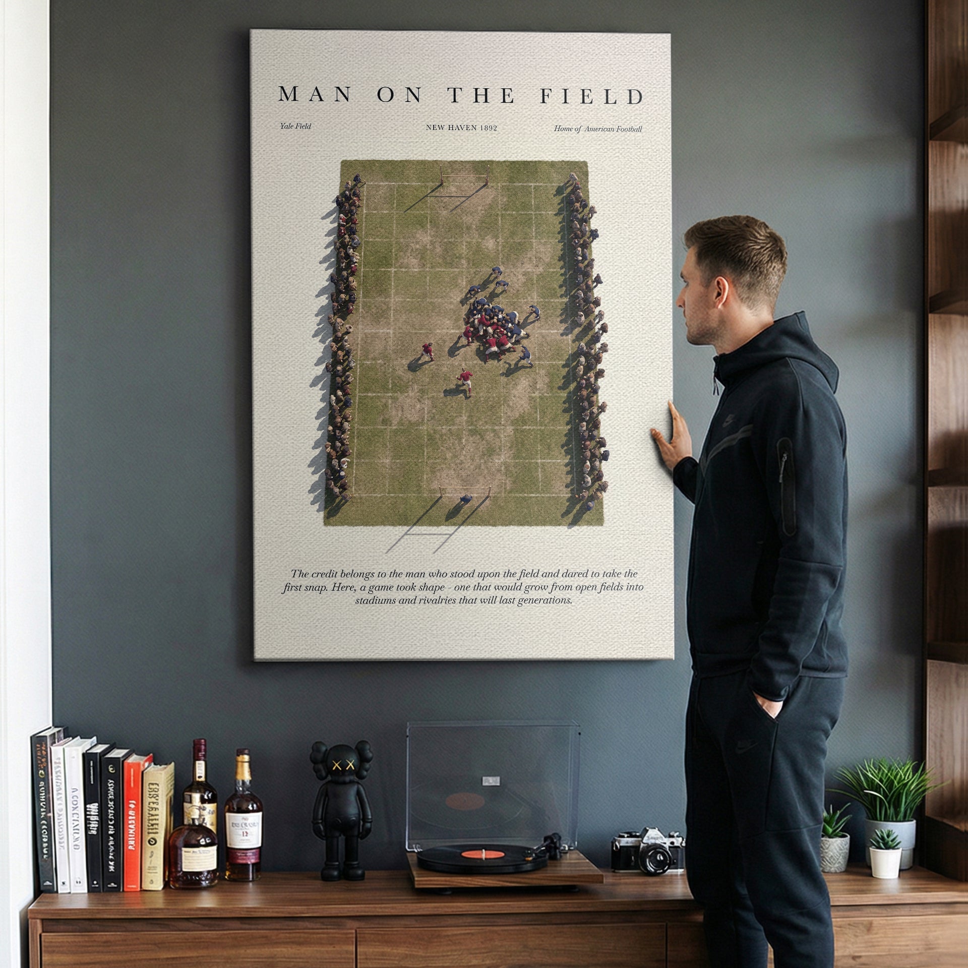 Man On The Football Field