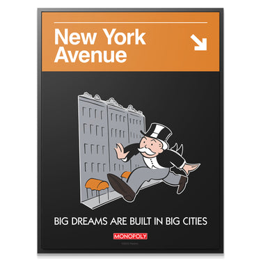 Monopoly - New York Ave Sign