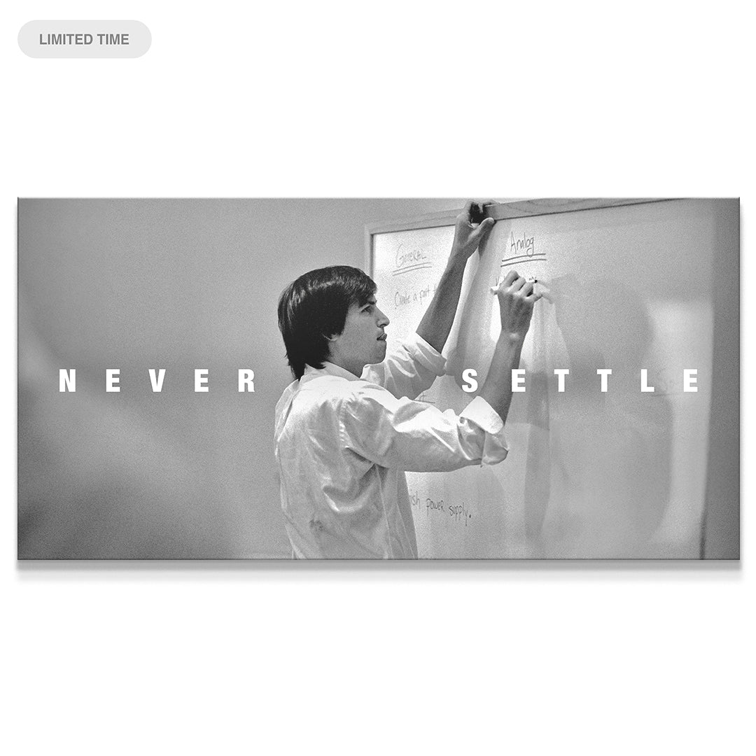 Never Settle (Jobs) - IKONICK - Steve Jobs