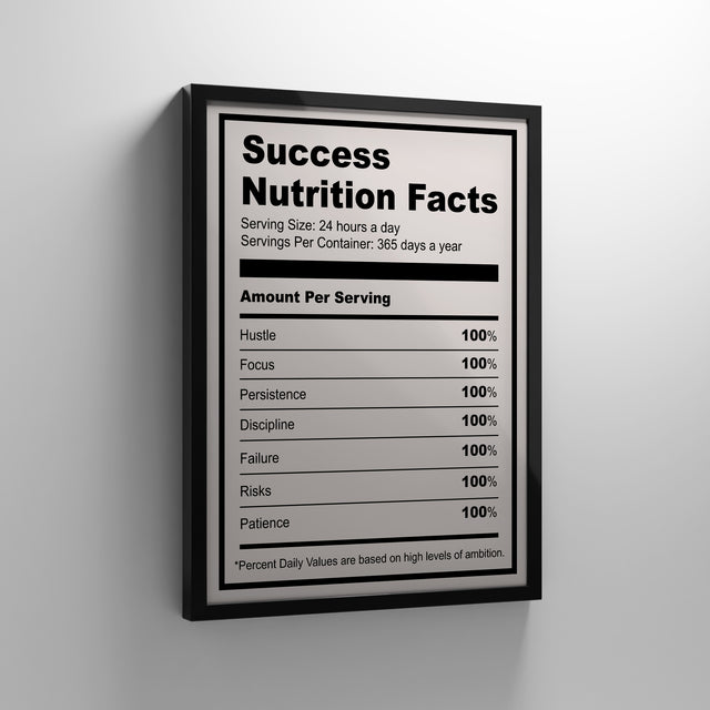 Ingredients For Success (Light) Print