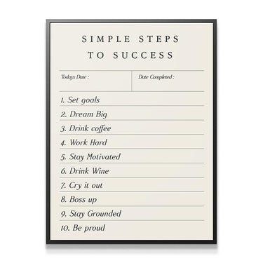 Simple Steps To Success - IKONICK