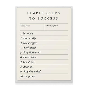 Simple Steps To Success - IKONICK