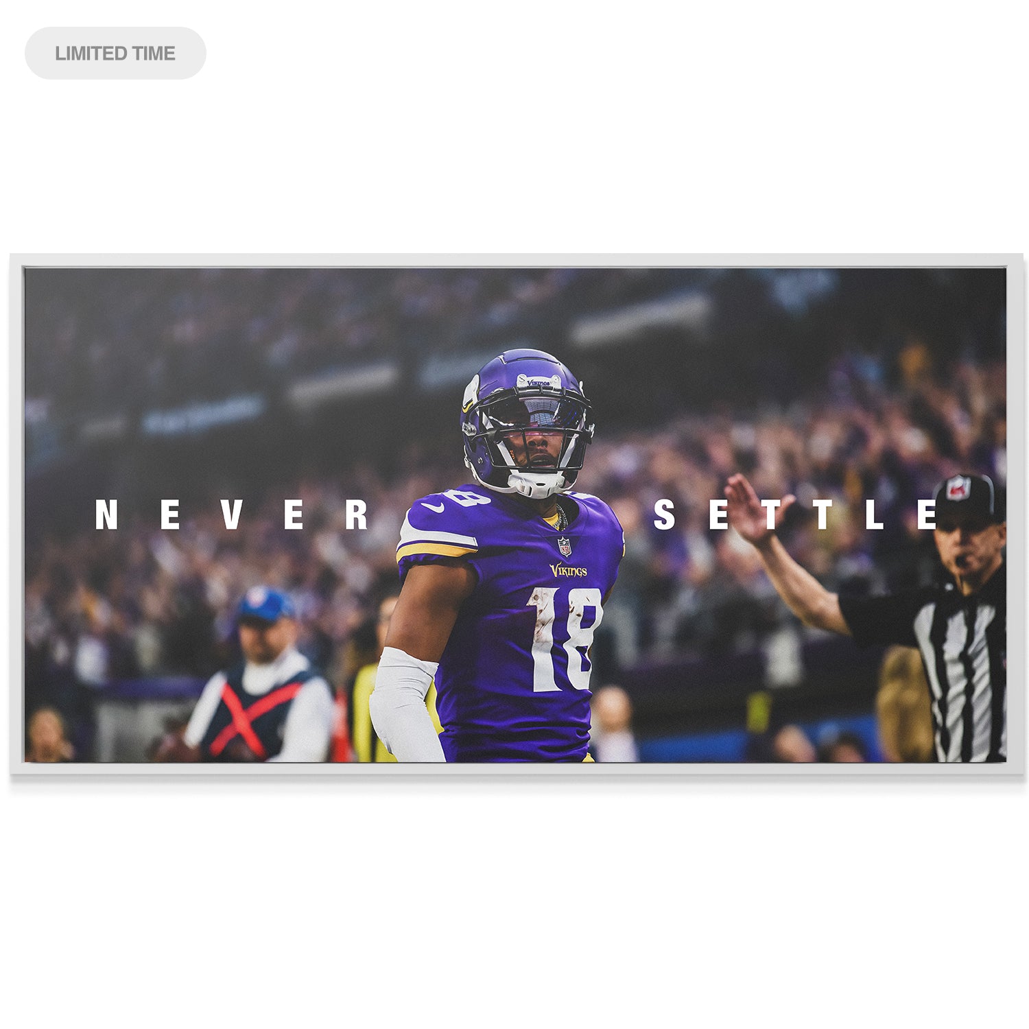 Justin Jefferson - Never Settle - IKONICK - Justin Jefferson