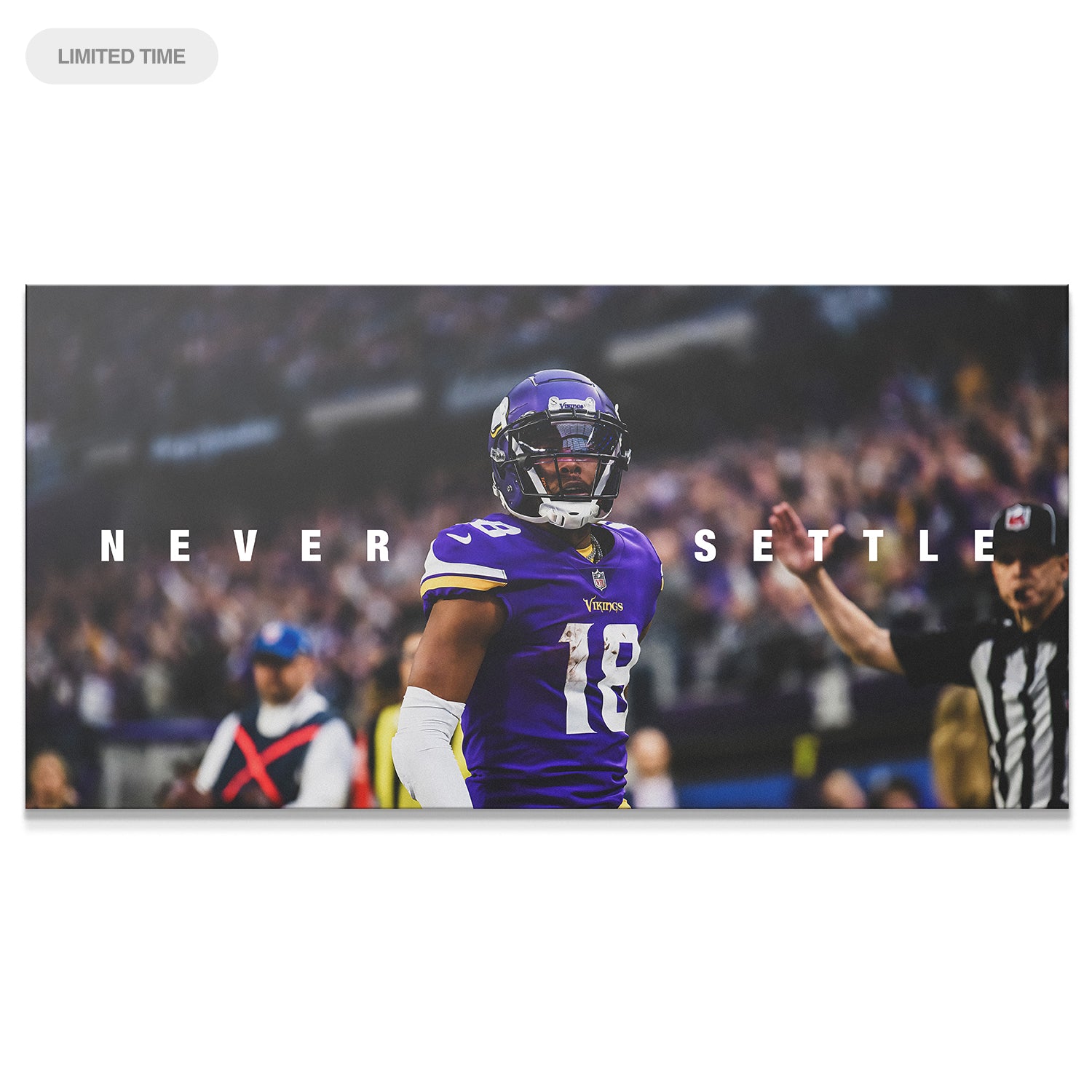 Justin Jefferson - Never Settle - IKONICK - Justin Jefferson