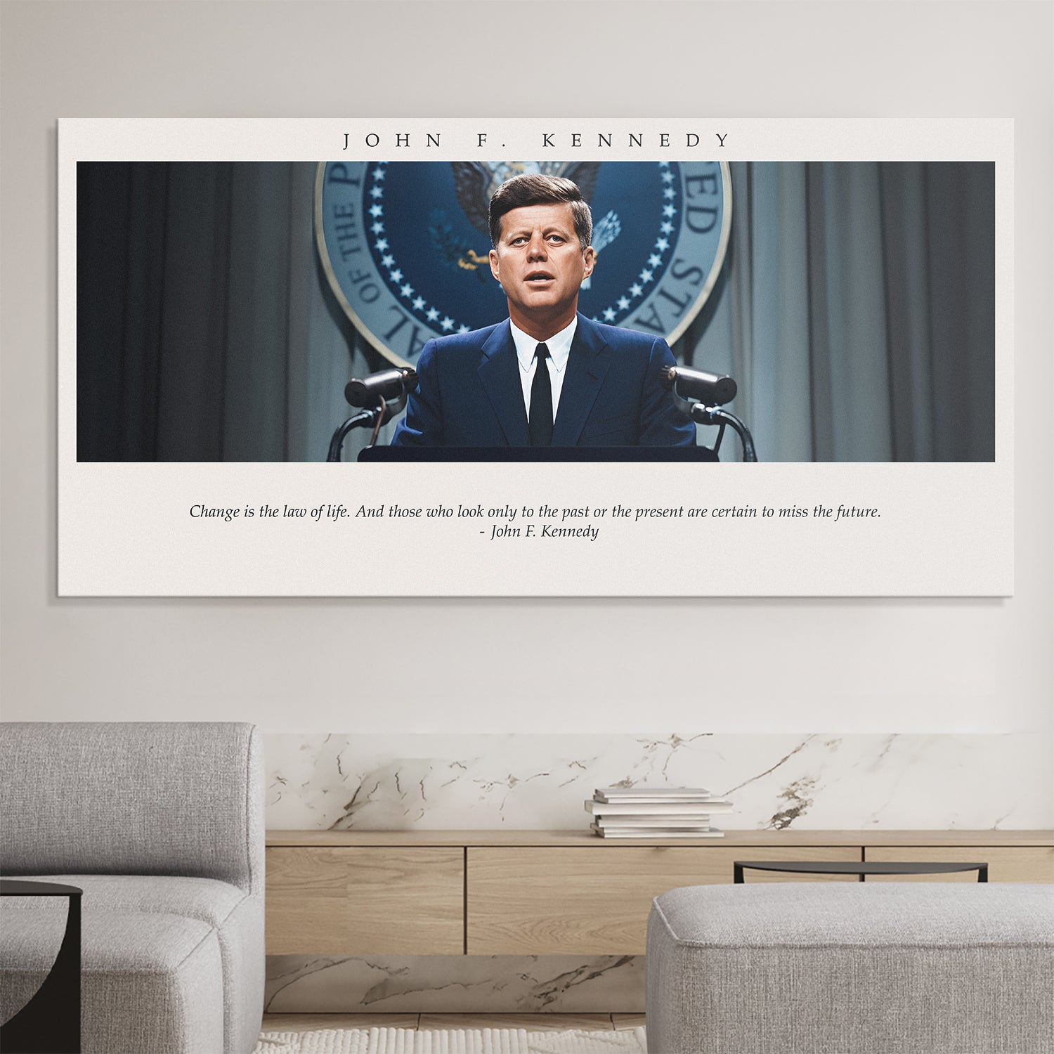 JFK - Change is the Law of Life - IKONICK - JFK