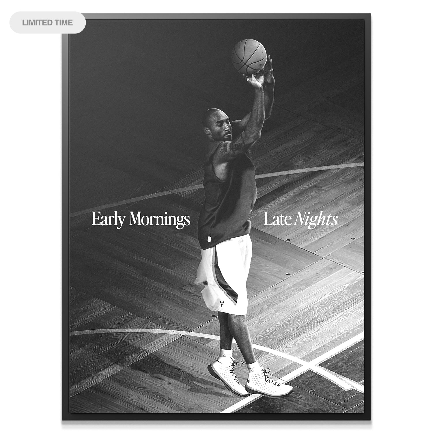 Kobe Bryant - Early Mornings, Late Nights - IKONICK - Kobe Bryant