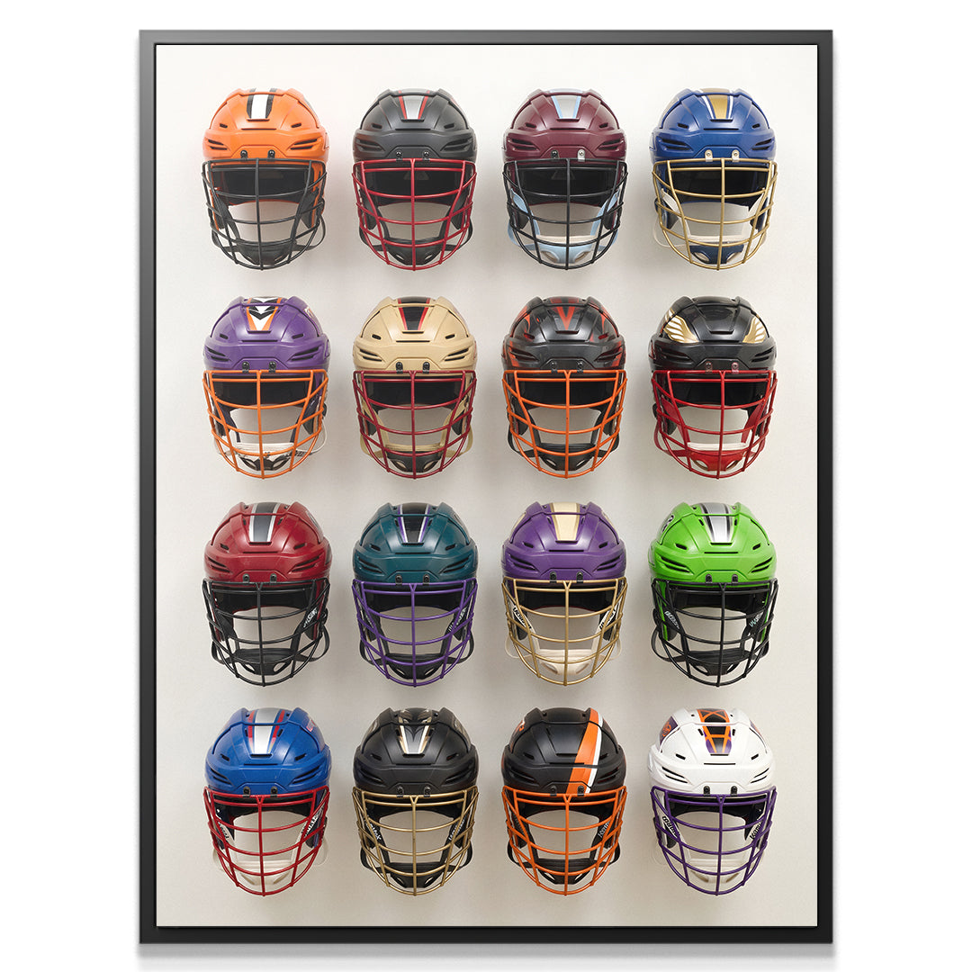 Lacrosse Helmet Wall