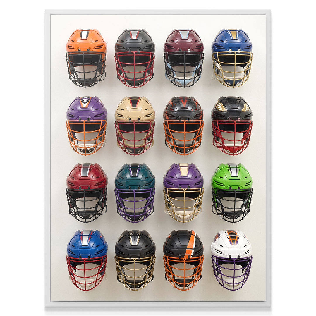Lacrosse Helmet Wall