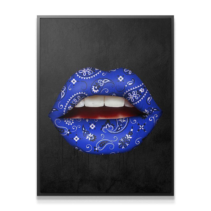 Blue Bandana Lips - IKONICK - IKONICK Original