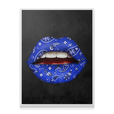 Blue Bandana Lips