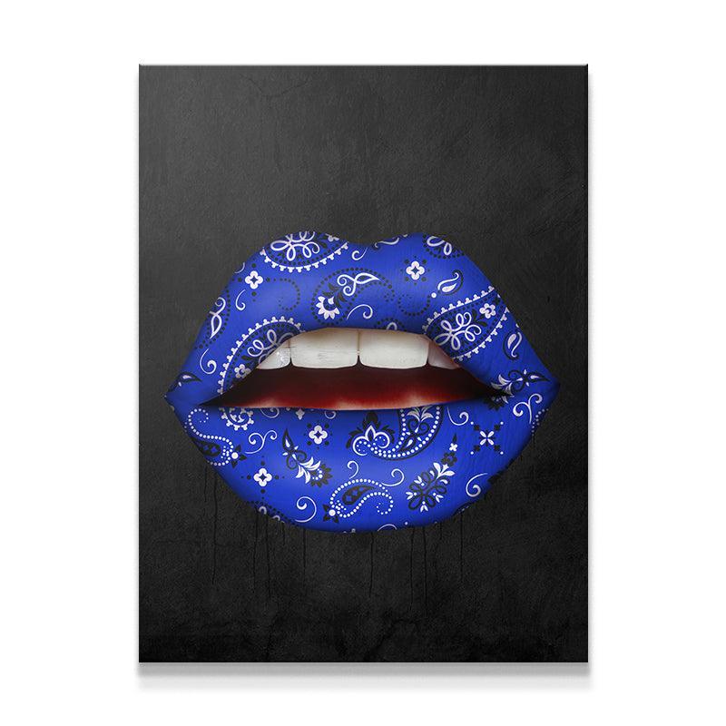 Blue Bandana Lips - IKONICK - IKONICK Original